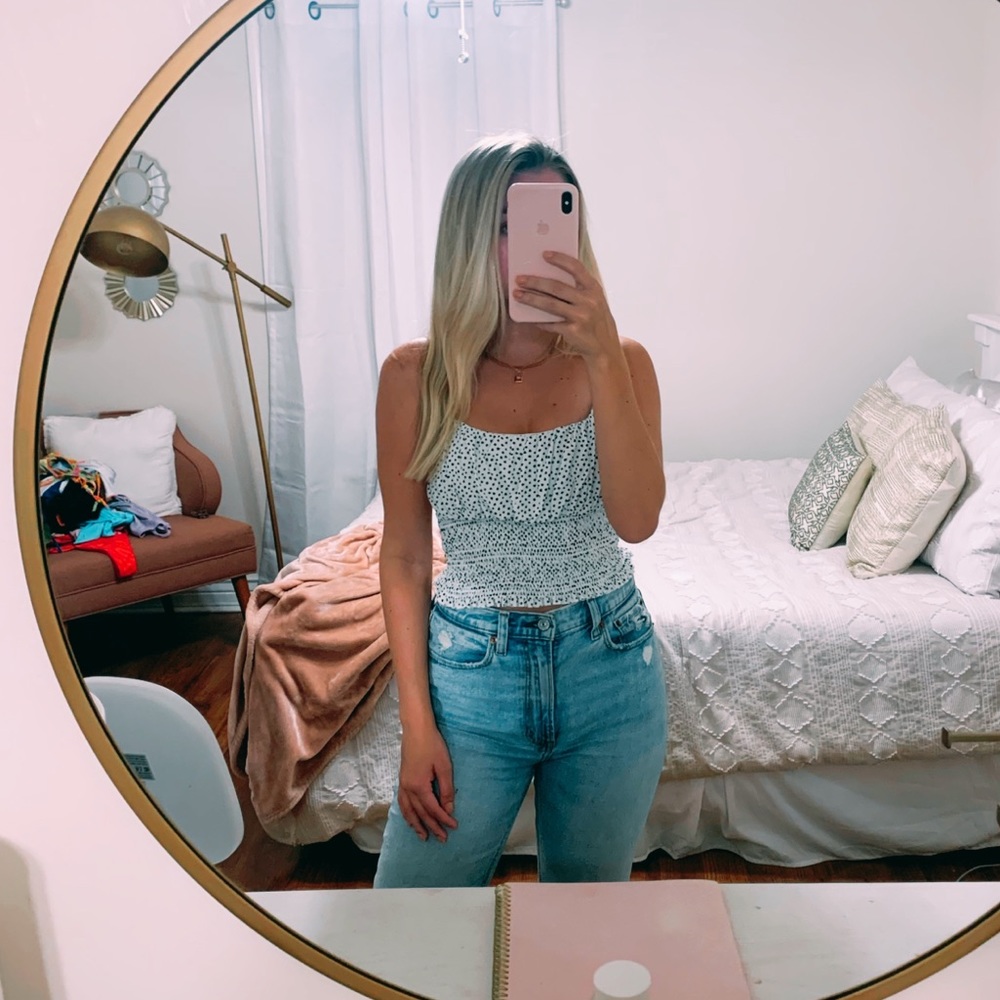 Smocked tank top!